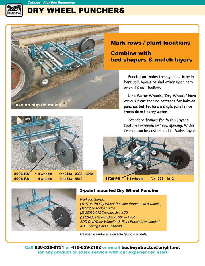 Buckeye Tractor Online Catalog Page 09-01 Dry Wheel Punchers